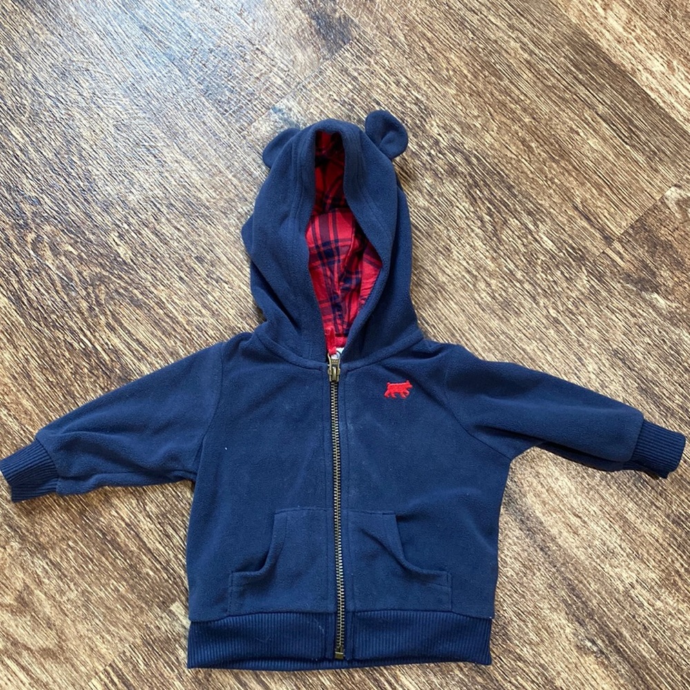 Carters fleece zip up hoodie